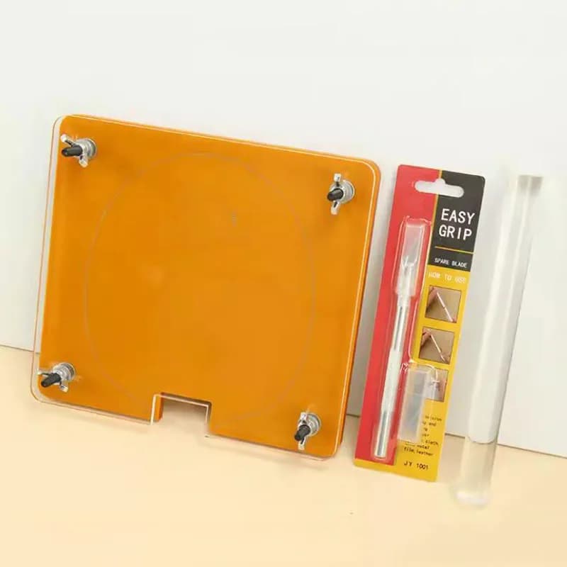 Ping Pong Rack Rubber Pressing Tools Kit With Collar Roller And Cutter