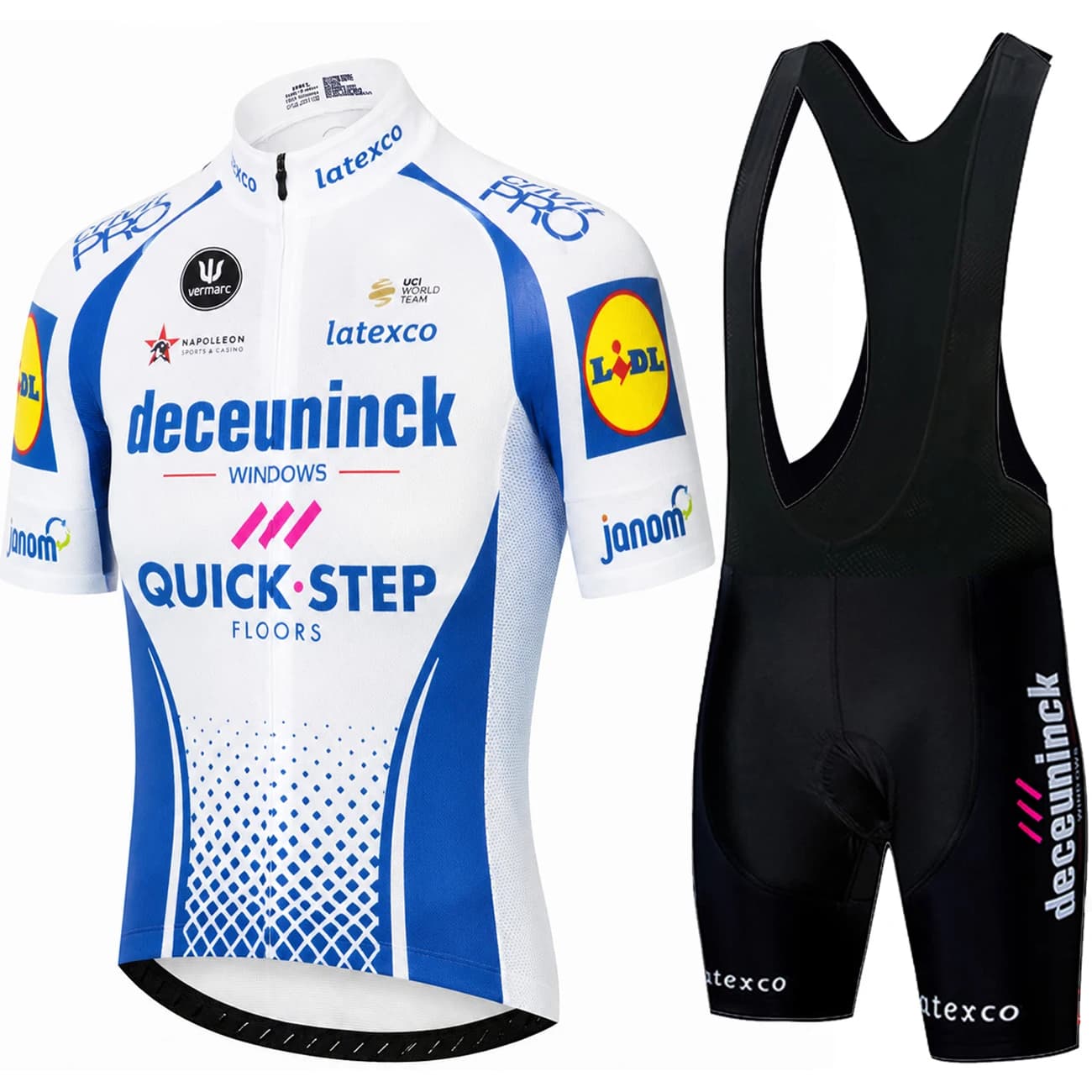 Uniform Cycling Man QUICK STEP Mountain Bike Jerseys Men\'s Cycling Shirt Long Padding Bicycle Clothing Men's Shorts Jersey Sets