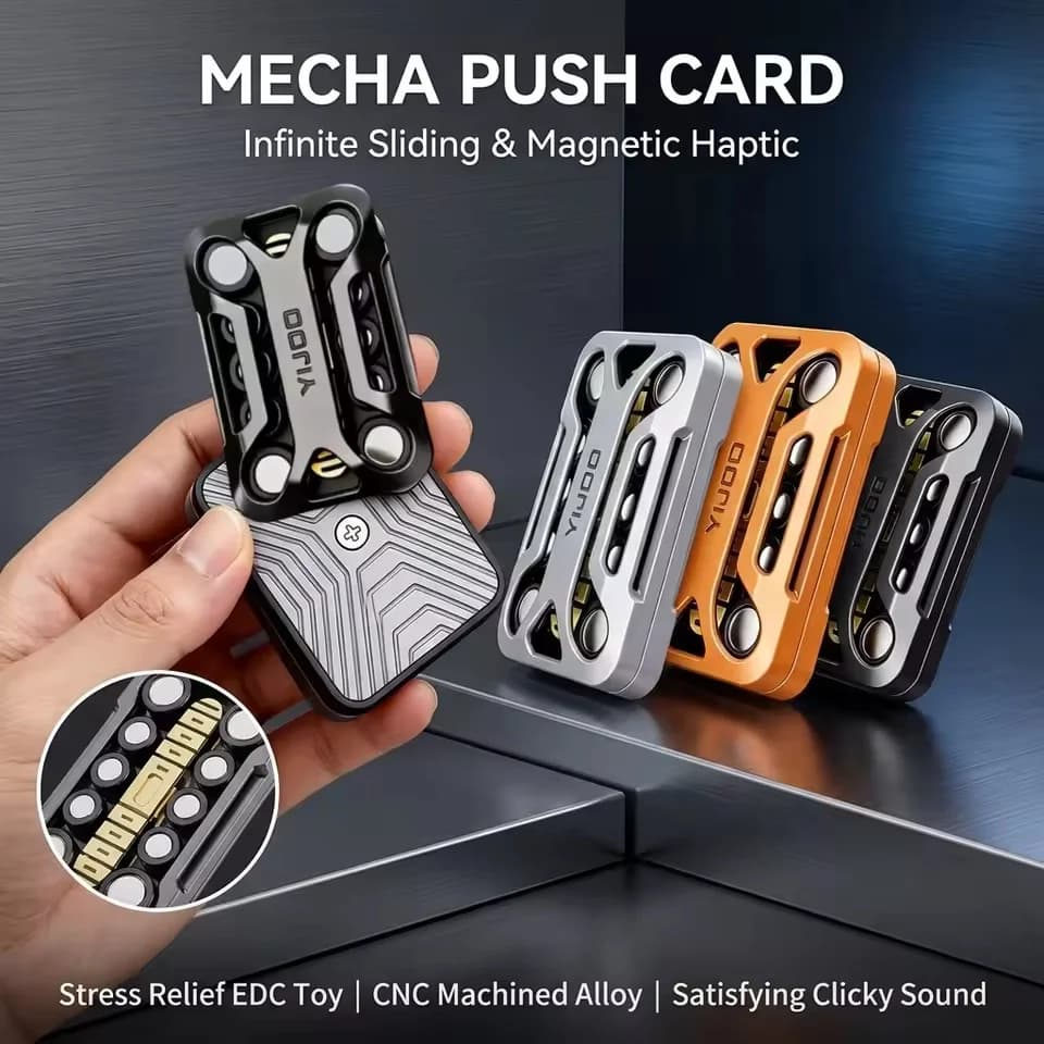 Giocattolo Antistress Magnetico in Metallo con Posizioni Infinite, Slider EDC, Feedback Sensoriale, Regalo Divertente per Adulti