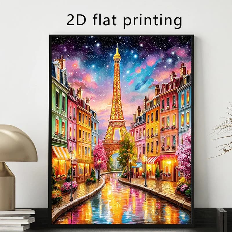 500/1000/1200/2000PCS Puzzle Dreamy Paris Eiffel Tower Jigsaw Modern Home Wall Decor Holiday Gifts Educational Toys