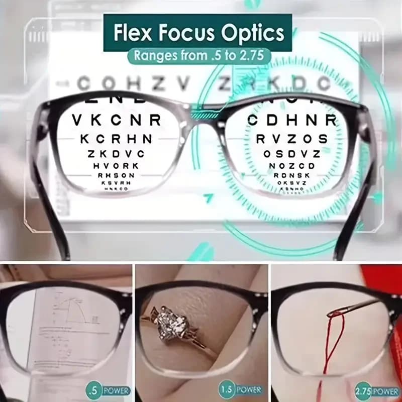 The newest multifocal woman reading glasses bifcali glasses with automatic adjustment for readers