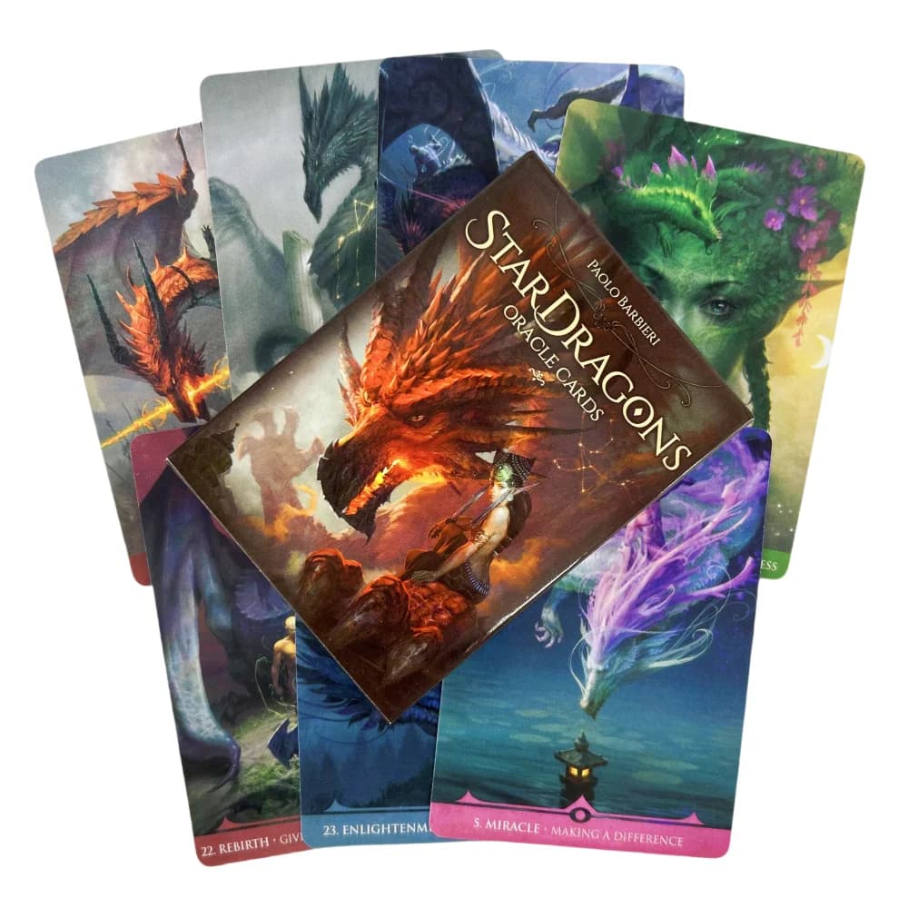 Star Dragons Gioco di carte Oracle Tarocchi di predizione della fortuna Divinazione Edizione Creatività Messaggi Mazzo da tavolo