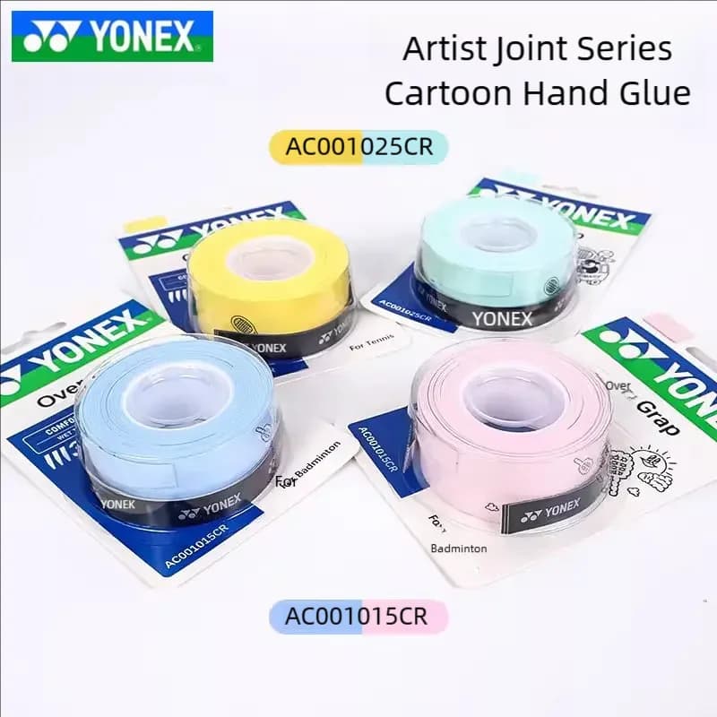 Nastro per Impugnatura Racchetta da Badminton e Tennis Yonex, Nastro Antiscivolo e Assorbente YY Ac001015