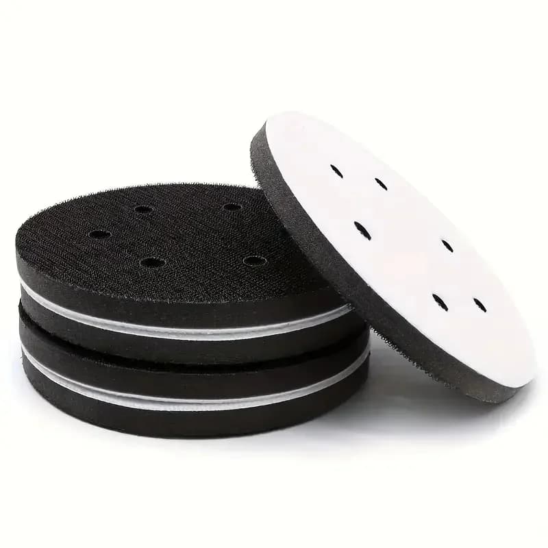5-piece 6-inch 6-hole interface booster Hook and ring Soft sponge tamp for abrasive disc 150 mm sanding board