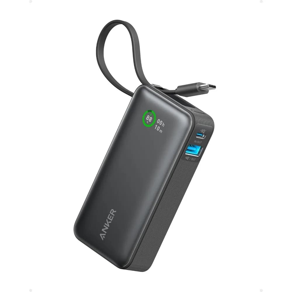 10000mAh Portable Charger 30W USB-C Recharge Compatible iPhone MacBook Galaxy