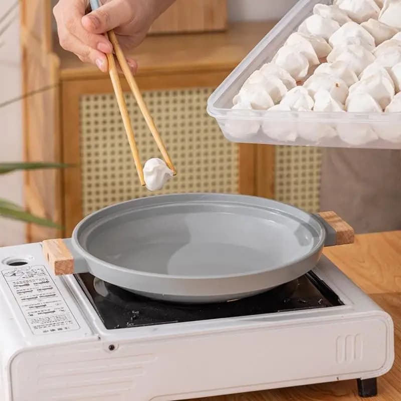 Contenitore per alimenti trasparente per frigorifero, organizer da cucina, vassoio per ravioli, frutta, verdura, carne, dolci