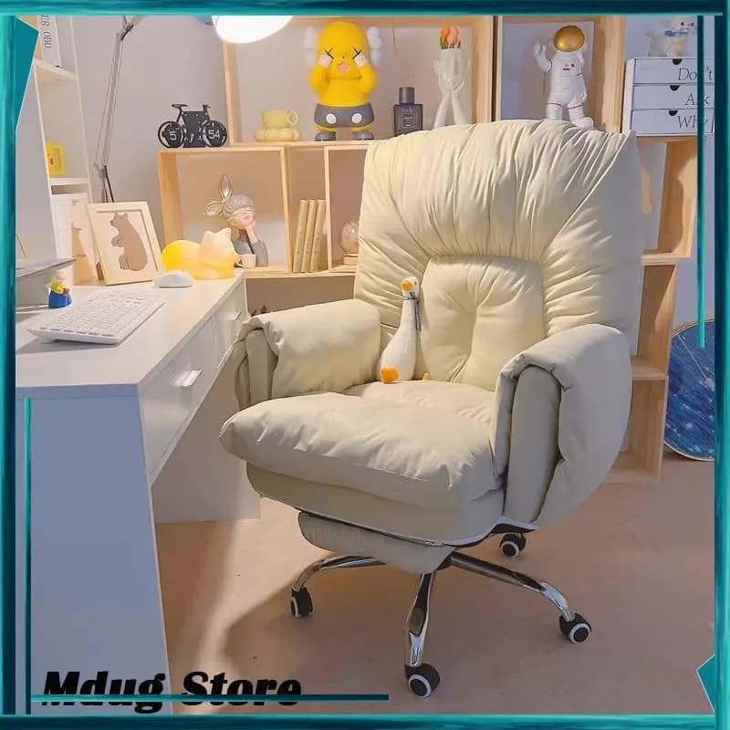 Spinning Gaming Office Chair Armrests Headrest Living Room Comfy Office Chair Swivel Study Chaise De Bureau Home Accessories
