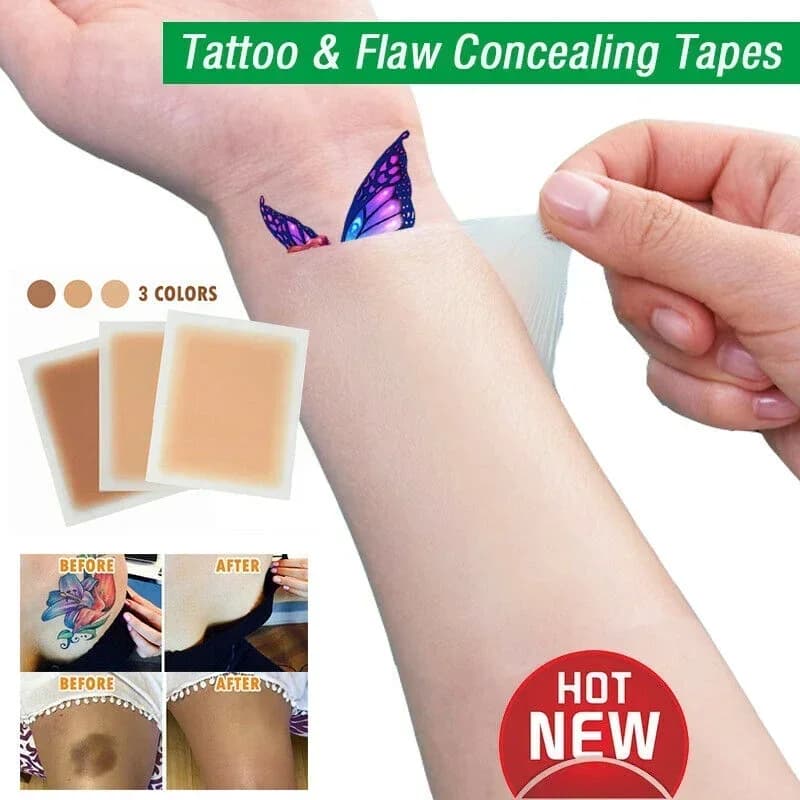 1PC impermeabile tatuaggio temporaneo cicatrice acne coprire adesivo difetto portatile voglia nastro di nascita strumenti di trucco rimovibili