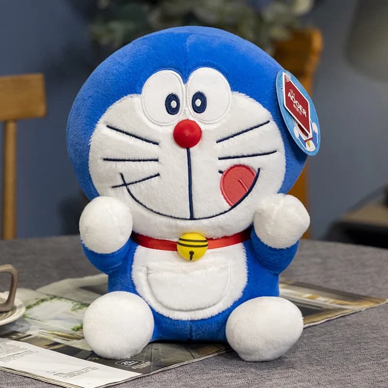 Originale Doraemon Dessert-Machine per la produzione di gatti Peluche Simpatico cartone animato Gatto blu Peluche Regalo di compleanno ideale per bambini