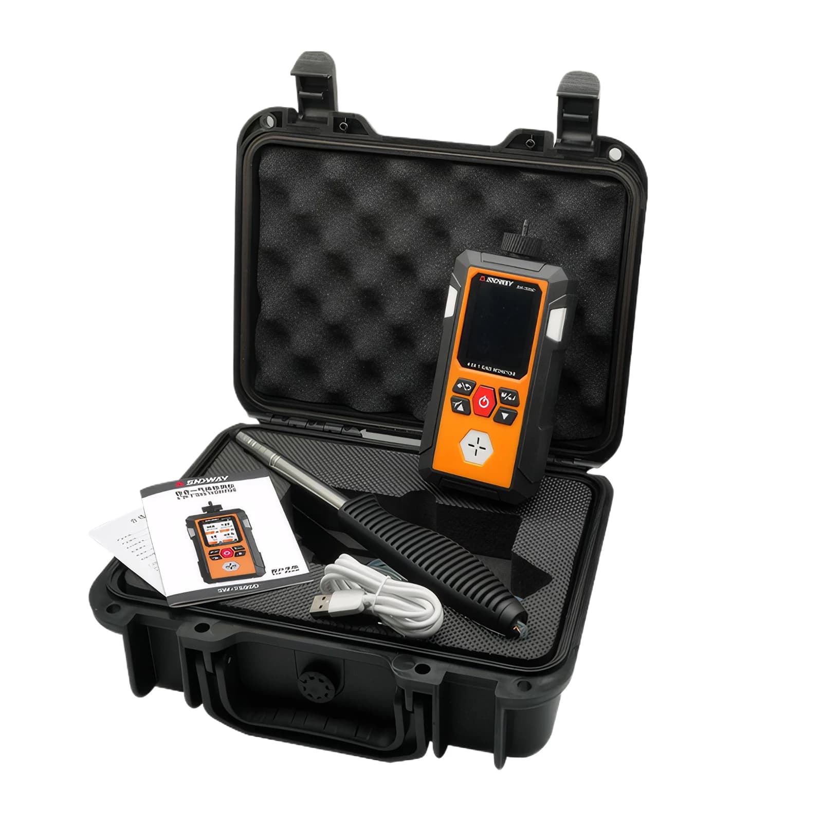 Efficiente rilevatore di monossido di carbonio Monitoraggio facile da sicurezza Rilevatore di gas 4 in 1 in tempo reale Perdite Stile standard