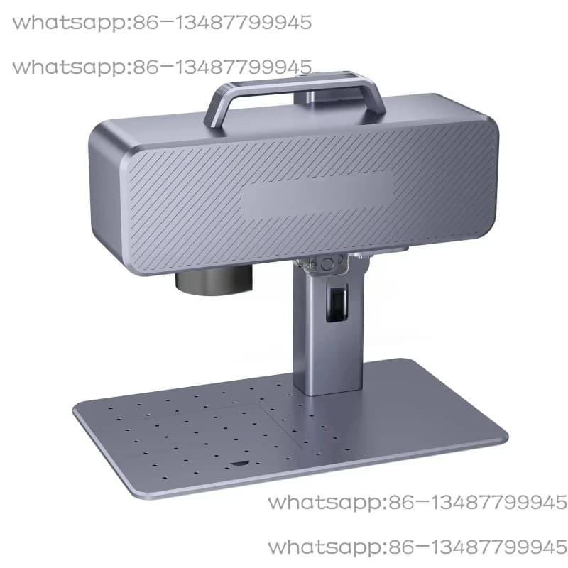 Macchina per Marcatura Laser a Fibra M4, Incisore di Precisione per Targhette Metalliche, Portatile con Wifi, per Uso Industriale e da Tavolo