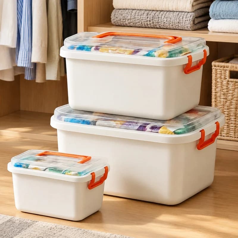 High-Capacity Medical Organizer Box with Multiple Layers for Emergency and Home First Aid Storage