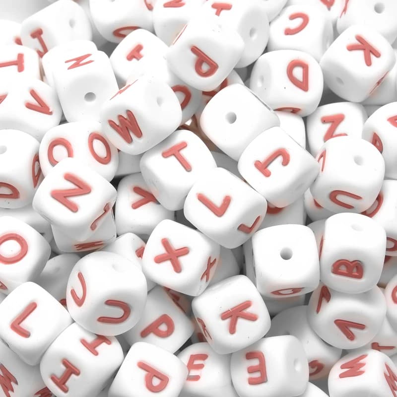 10 Pz Nuovo Bambino Lettere In Silicone Perline 12mm Ciuccio Lettere Alfabeto Perline Masticare Dentizione Massaggiagengive Regali Infermieristici BPA Libero