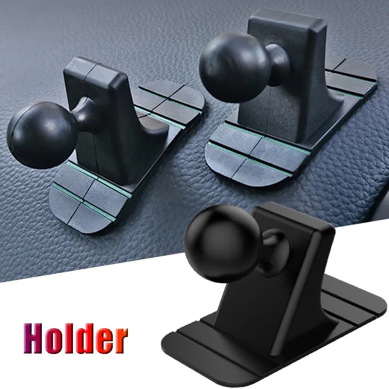 Supporto per telefono per auto portatile Base per testa a sfera da 17 mm Supporto per presa d'aria automatica Supporto per cruscotto Base di aspirazione Staffa antiscivolo Accessori per auto