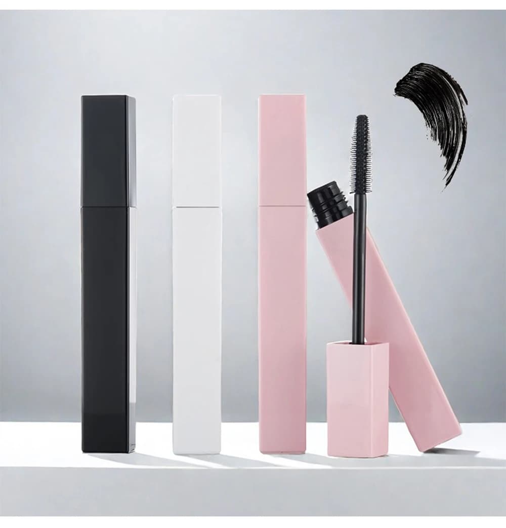 Personalized Mascara Private Label Vegan, Anti-Watching, Fast Drying, Natural, Long Lifetime, Waterproof, Curved Eyelash Effect, Pink Tube, Wholesale