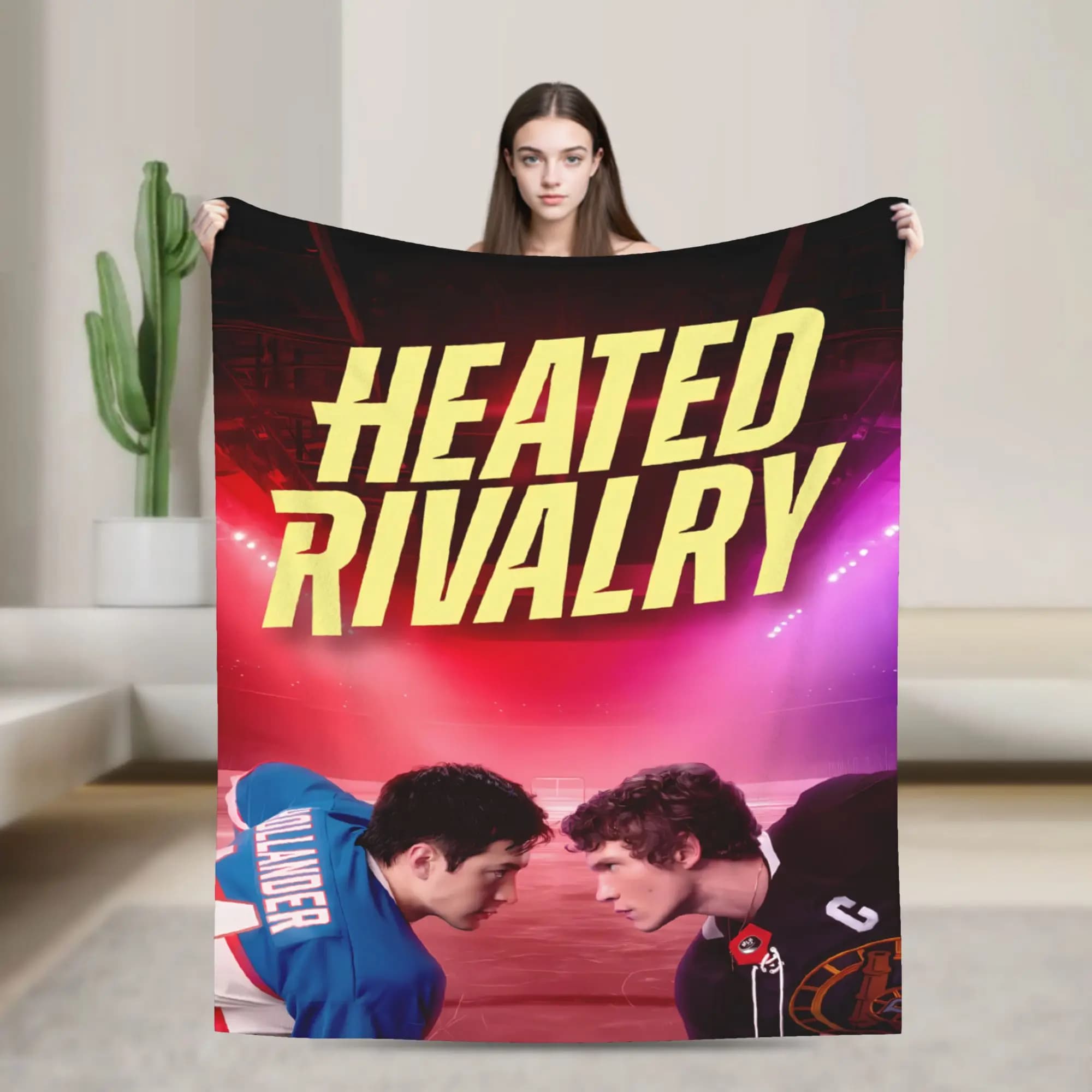 Heated Rivalry Blanket Picnic Flannel Throw Blanket For Living Room Super Soft Custom Quality Bedspread Gift