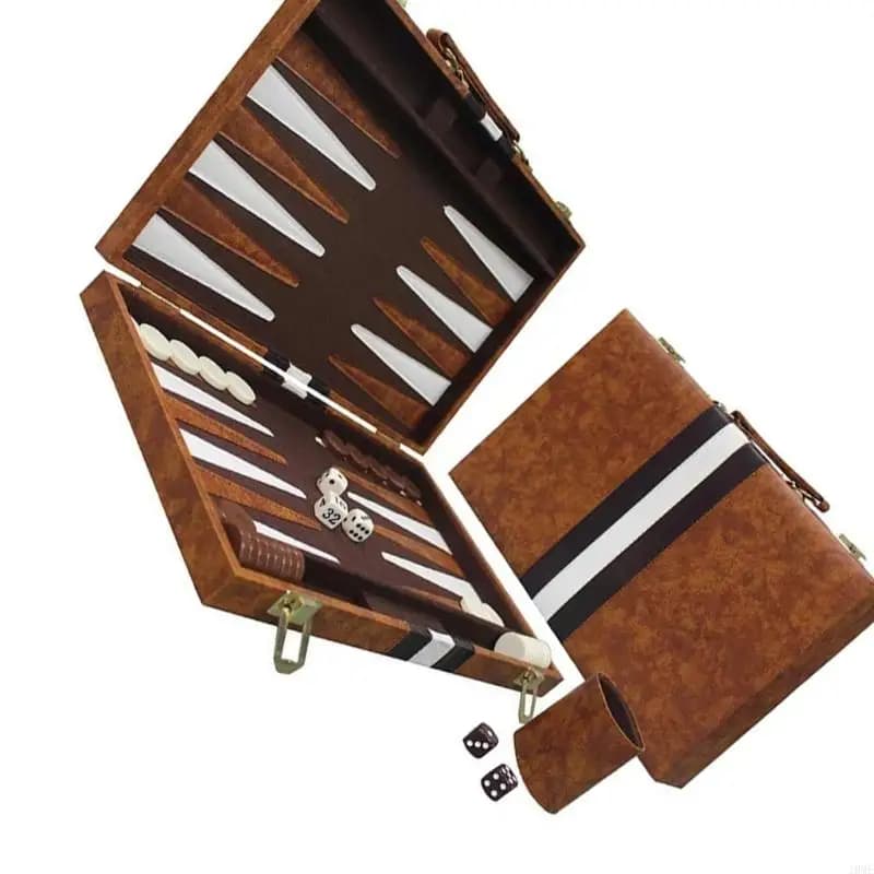 Set da backgammon alto, superfici e accessori in similpelle JOME