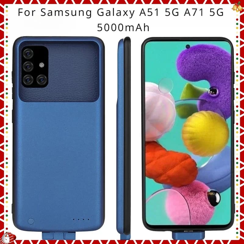 Per Samsung Galaxy A51 5G A71 5G Custodia per batteria Caricabatteria Custodia per banca di alimentazione 5000mAh Custodie per caricabatteria Banche di alimentazione