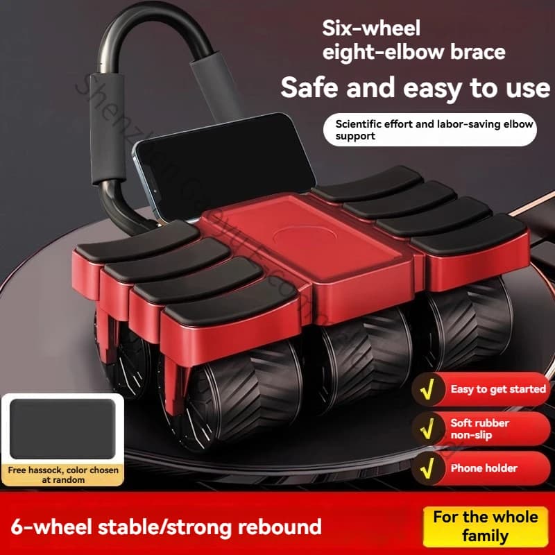 Ab Rollers Abdominal Wheel Thin Belly Abdominal Muscle Artifact, Abdominal Wheel, Automatic Rebound, Home Fitness Equipment