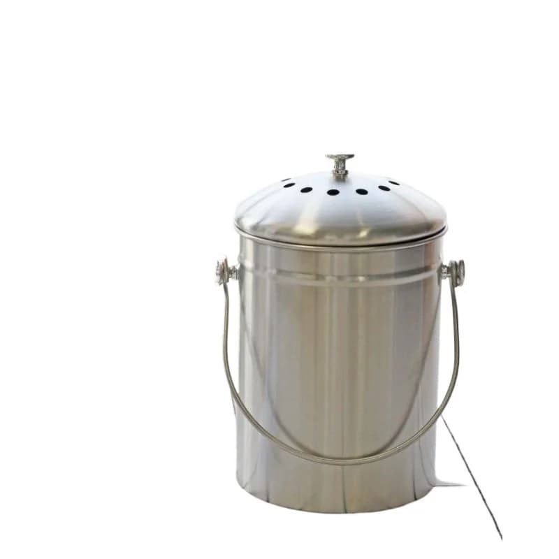 Semplice cestino da cucina in acciaio inossidabile, nuova protezione ambientale per la famiglia, contenitore per rifiuti alimentari, contenitore per rifiuti organici