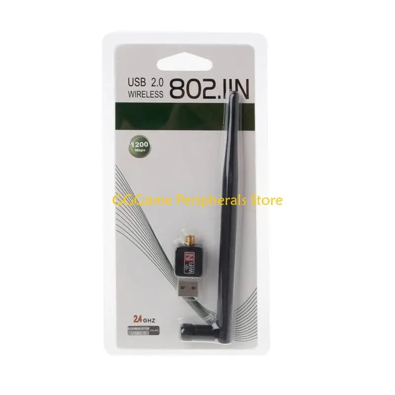 Adattatore wireless WiFi USB U55B per PC Dongle WiFi USB Adattatore rete 802.11 ac con antenna alto guadagno 2dB 5dBi per