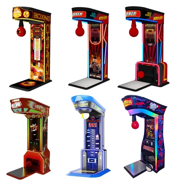 Game Arcade Machine for Street Fun, Electronic Sports, with Giant Boxing Bag, Automatic Distributor Price