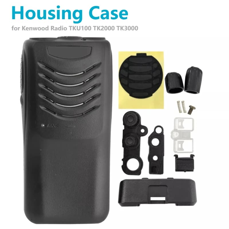 Walkie Talkie Sostituzione Custodia esterna Gusci Copertura anteriore in ABS per Kenwood TKU100 TK2000 TK3000 Radio