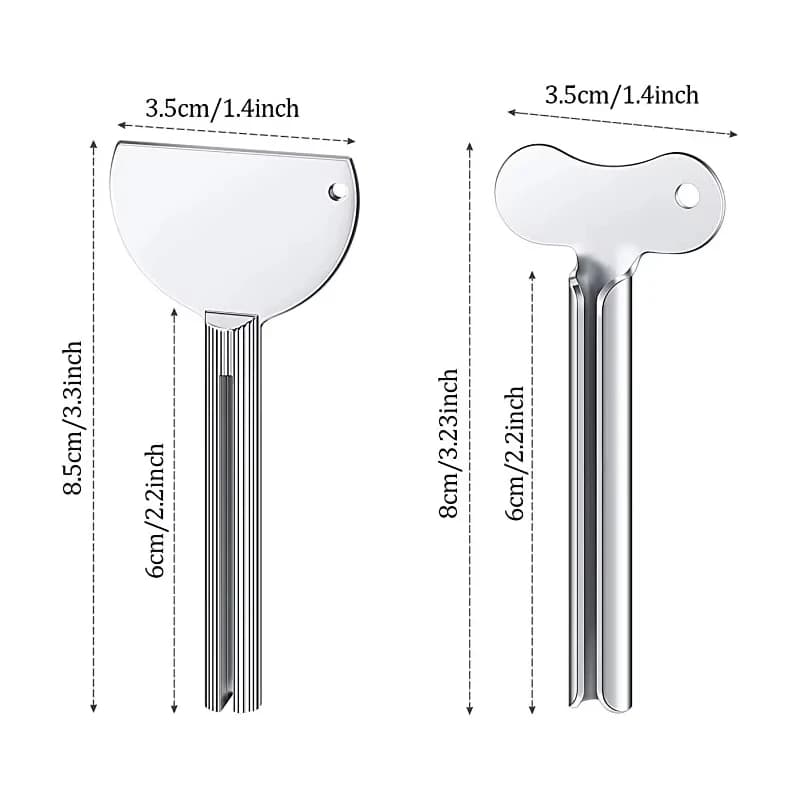 Tubo per spremi dentifricio creativo in acciaio inossidabile Set di accessori per il bagno Tintura per capelli Tintura per vernice cosmetica Spremiagrumi a forma di chiave