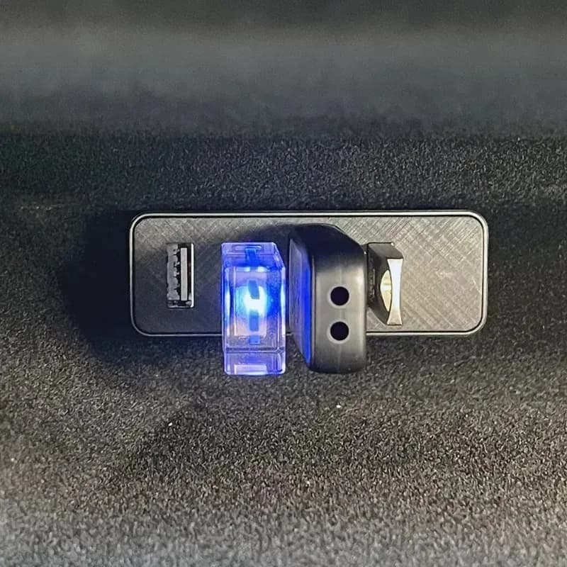 Docking Station for Auto Tesla Model 3+/Y Juniper 2025, USB Hub for Vano Bearings, Quick Charging Dock, Game Accessories Connection