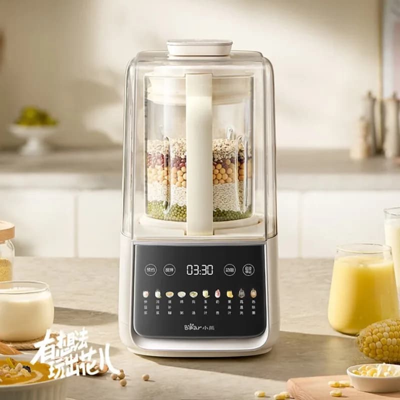 Bear 1.5L High-Speed ​​Blender, Home Soy Milk Maker, Multi-functional Fully Automatic Rice Paste Maker, Grain Processor, Juicer
