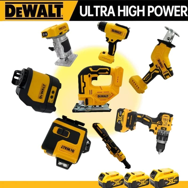 Dewalt DCD796 Avvitatore Elettrico Brushless, Utensile Multifunzione Senza Fili: Pistola Termica, Lucidatrice, Pompa d'Aria, Tronchese