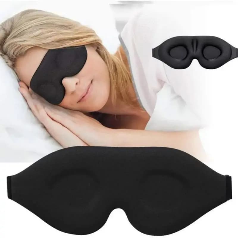 Adjustable 3D eye mask suitable for men and women without pressure on eyes Breathable eye mask and blocking black light