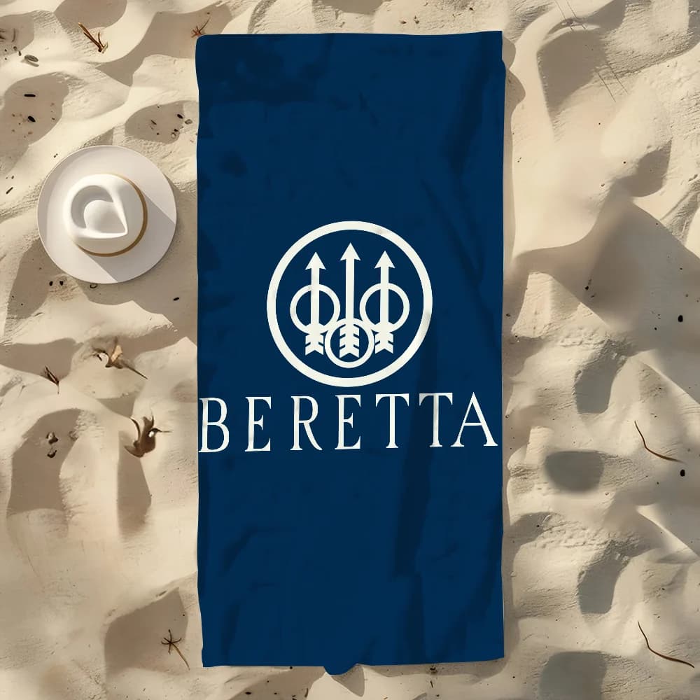 Asciugamano per pistola alla moda, morbido regalo per piscina, per viaggi, palestra, doccia, campeggio, sport ad asciugatura rapida, B-Beretta, telo da mare grande e fresco