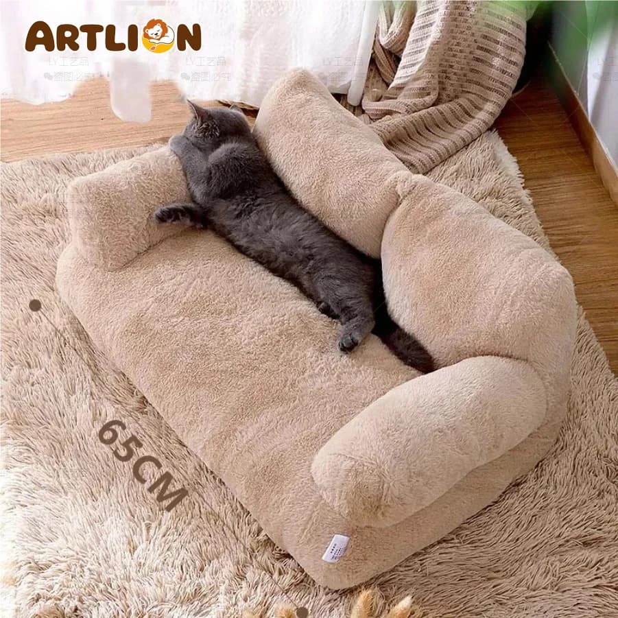 ARTLION Luxury Cat Bed Sofa Winter Warm Cat Nest Pet Bed for Small Medium Dogs Cats Comfortable Plush Puppy Bed Pet Supplies