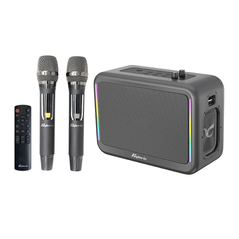 X14 200W Karaoke Machine with Two Microphones with partybox PA System, Portable Bluetooth Speaker Supports TF Card/USB, AUX,TWS