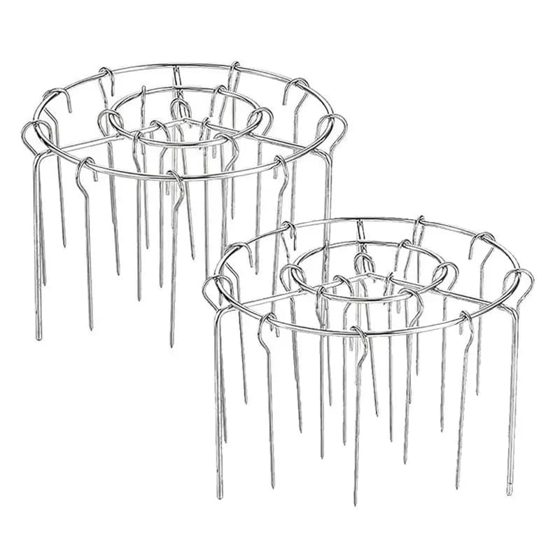 A66Z Compatible with most air fryers, support for stainless steel skewers 360 ° Even Cooking Vertical Grill with 24 Spiedini