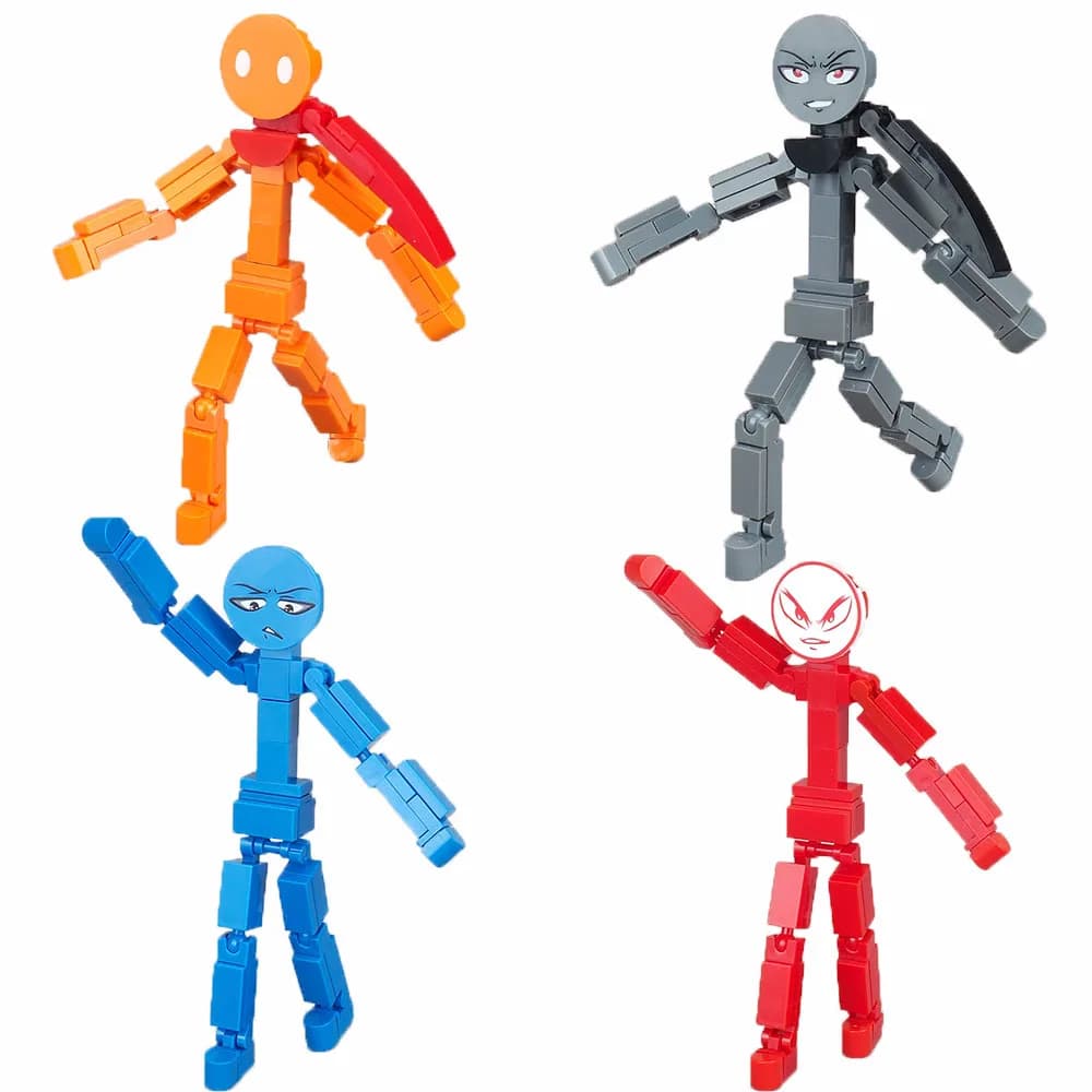 Giocattolo Action Figure Articolato con Giunti Mobili, Robot Manichino Creativo Fai-da-Te, Regalo Originale
