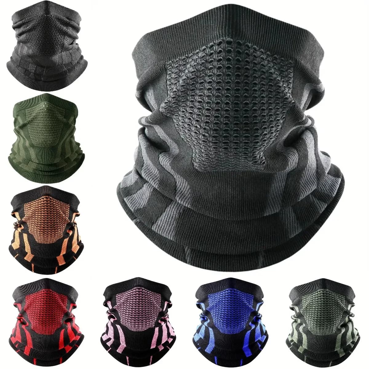 Colors winter breathable comfortable knitted thermal scarf face cover cycling cycling ski hose scarf hiking masks