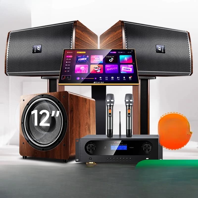 Set audio ktv famiglia Shanshui H15, set completo di macchine per karaoke, jukebox domestico, macchina all-in-one touch screen