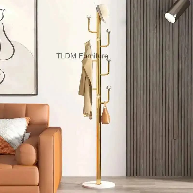 Clothes rack for home, Simple entrance hall, Bedroom, Luxury living area, Corner shelf for GM bags