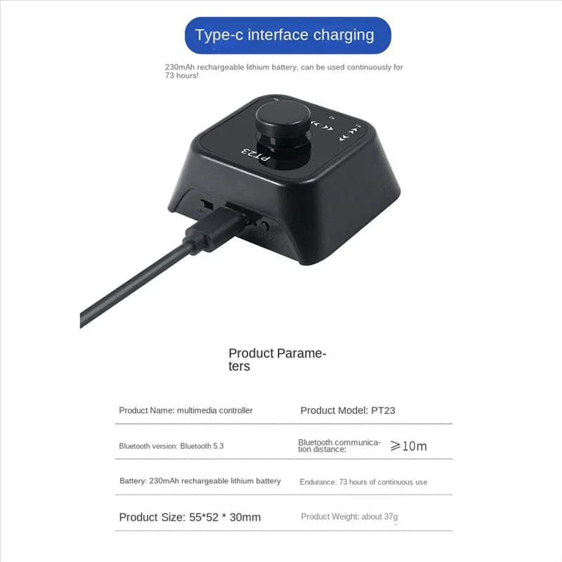 Pedal Wireless Folder Rechargeable Wireless Pedal Switch for Tablet Smartphone Electronic Music Tips E-Book Black Rich
