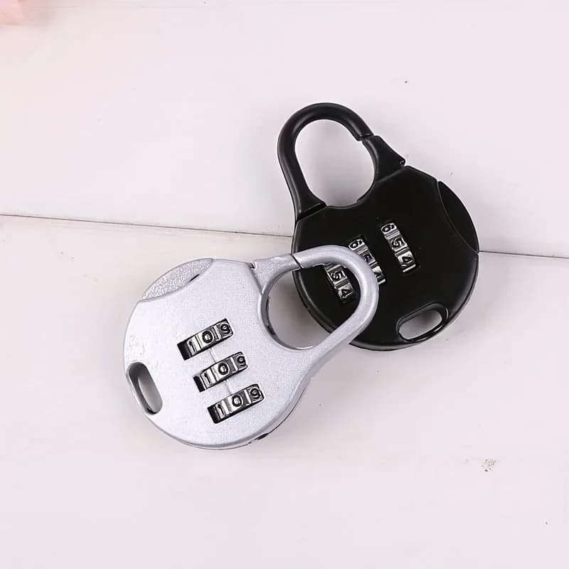 3 Portachiavi Fors Bag Lock Tipo coreano Valigia da viaggio Lucchetto Palestra Codice sconto Catene Combinazione password Viaggio in lega di zinco con chiave