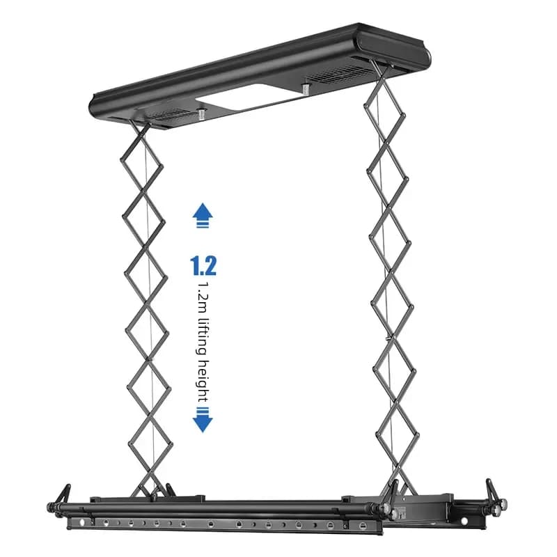 Smart drying rack with electric remote control, automatic lifting, ceiling mounted, for laundry, dryer, clothes rack