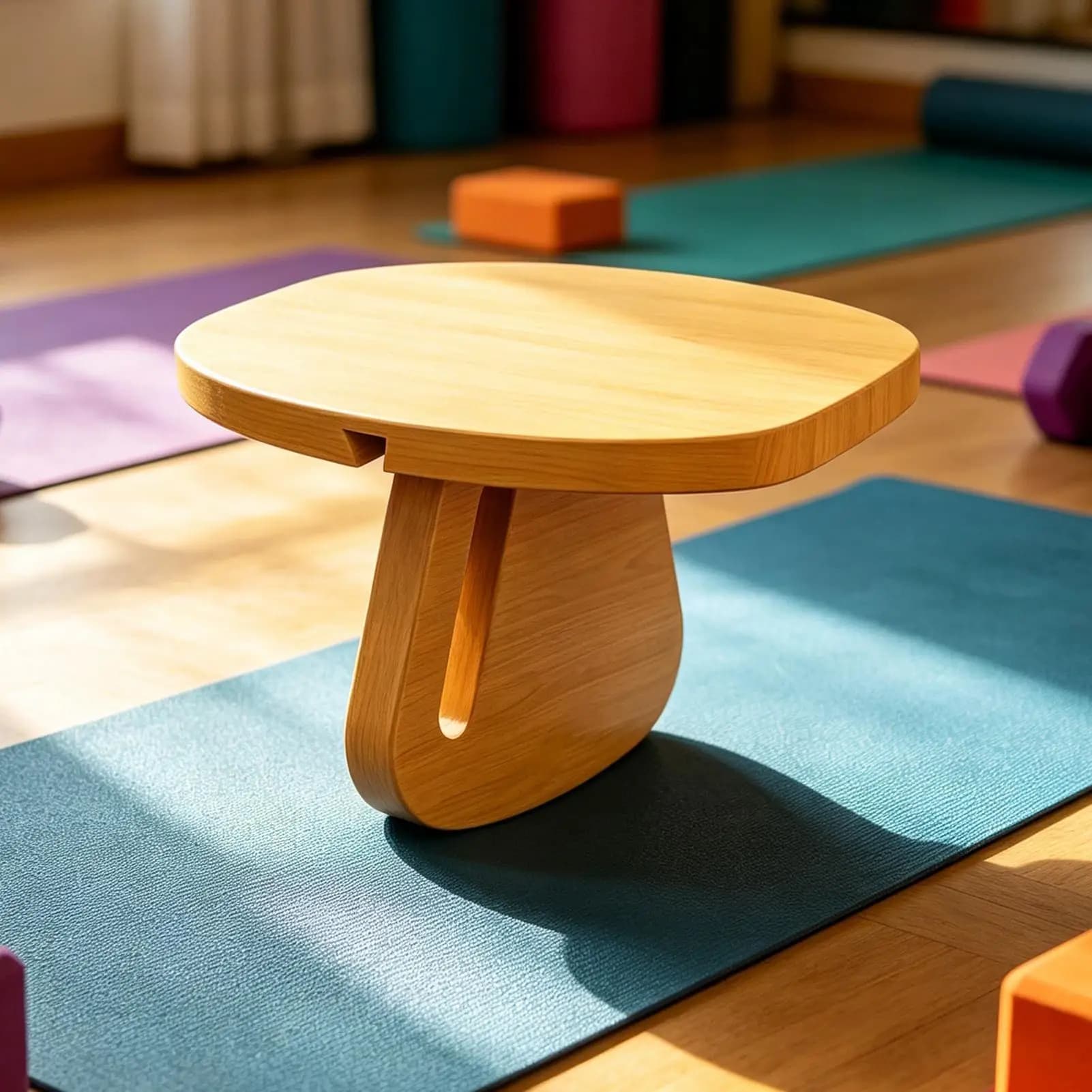 Wooden Meditation Stool Portable Solid Wood Prayer Kneeling Chair With Removable Zen Cushion For Yoga Mindfulness Meditation