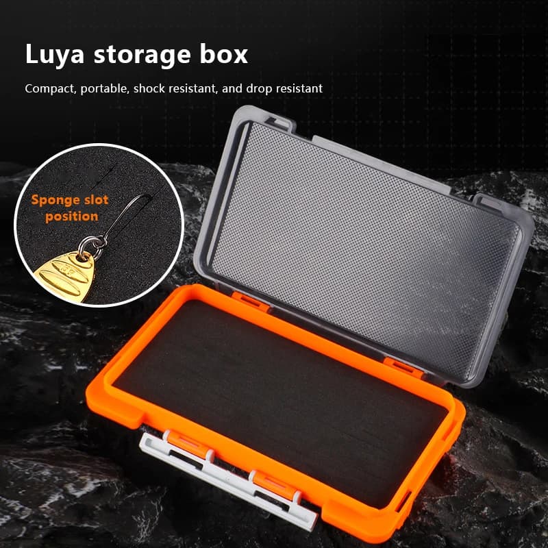 Box Fishing bag with sponge padding, Airtight closure, Waterproof and Anti-loss, Fishing accessories