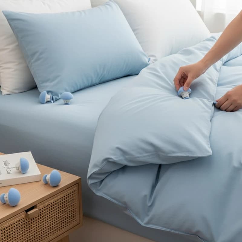 Durable Anti Slip Duvet Clips Adjustable One Key Unlock Blanket Holder Fastener for Bed Sheets Ensuring Comfortable Night Sleep