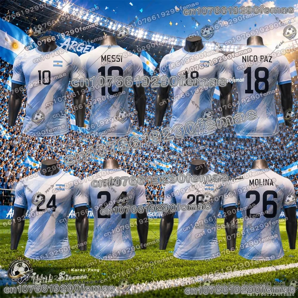 Summer 2026 Argentina Fan Edition Football Jersey Hot Sale Quick Dry Breathable Comfortable Soccer Sportswear Sh Y2k