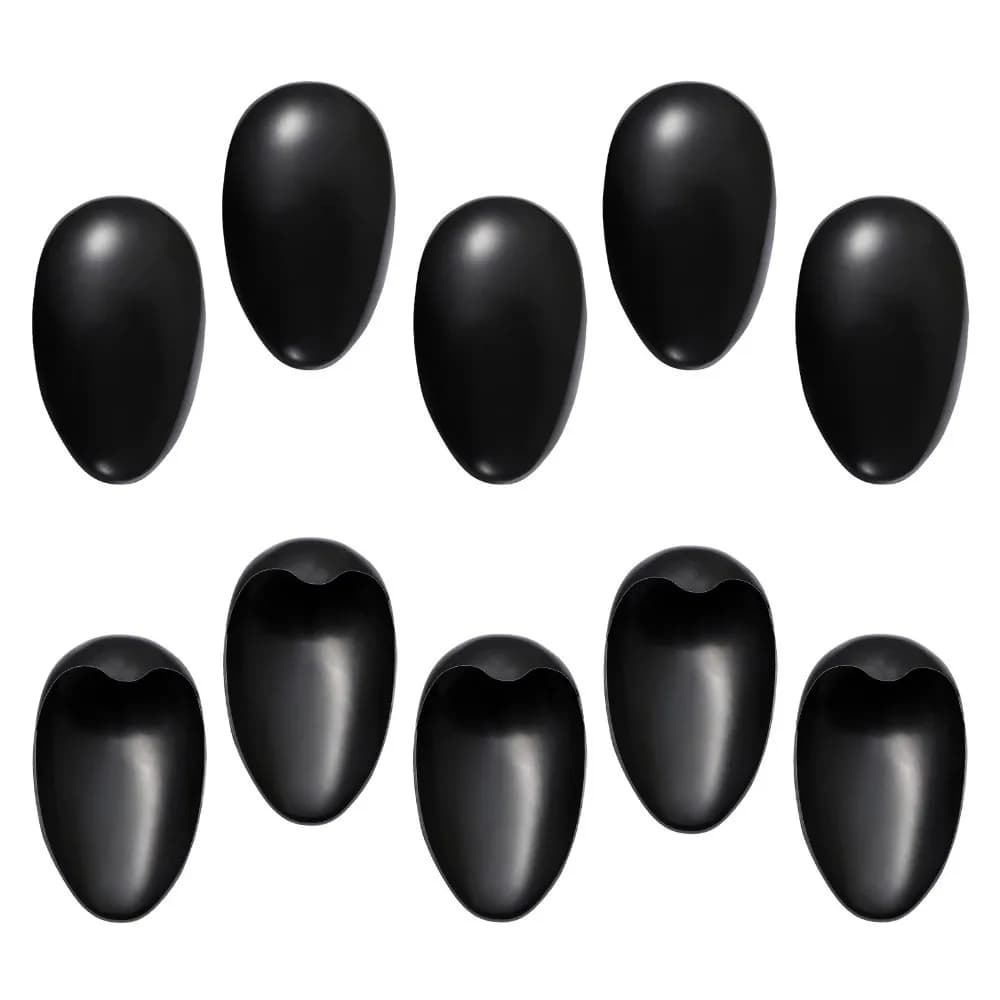 2 Pezzi Copri Orecchie in Plastica per Tintura Capelli, Impermeabili, Protezioni per Tintura Capelli, Accessorio per il Bagno del Bambino, Riutilizzabili, Cuffie Protettive per Parrucchieri