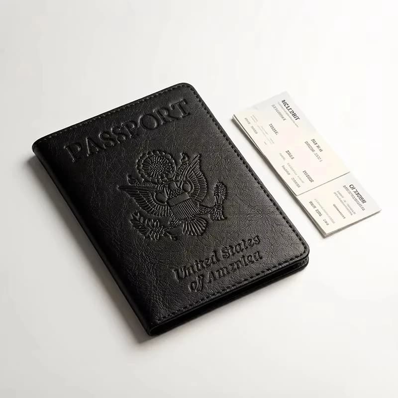 1PCS Passport Holder Cover Wallet Essentials RFID Blocking Leather Card Case International Travel Must Haves Travel Accessorie