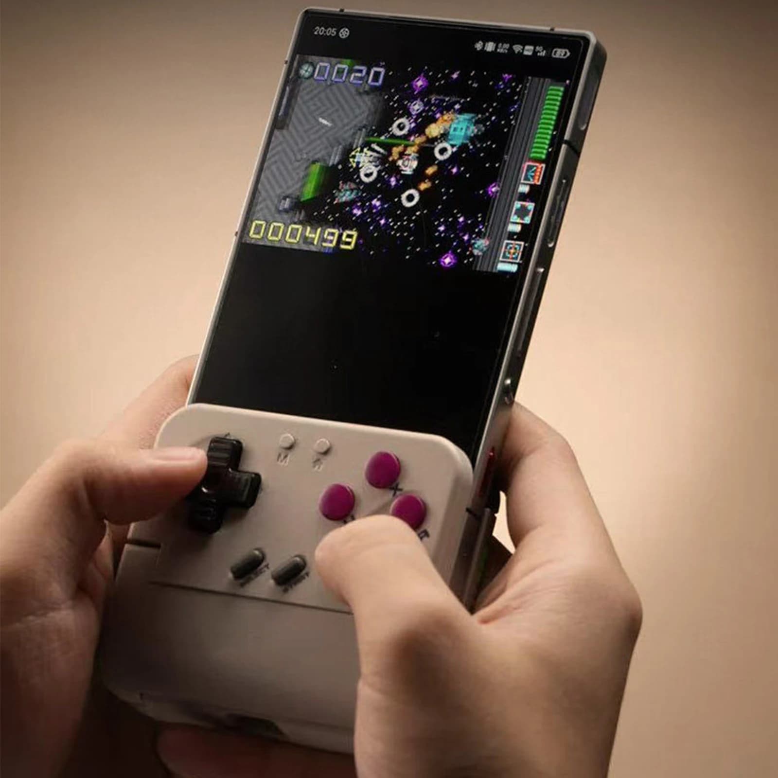 Nuovo Controller Wireless BT Mini Retro Taco con Ricarica Type-C, Console Portatile Arcade Simulatore di Giochi Cablata per Mobile